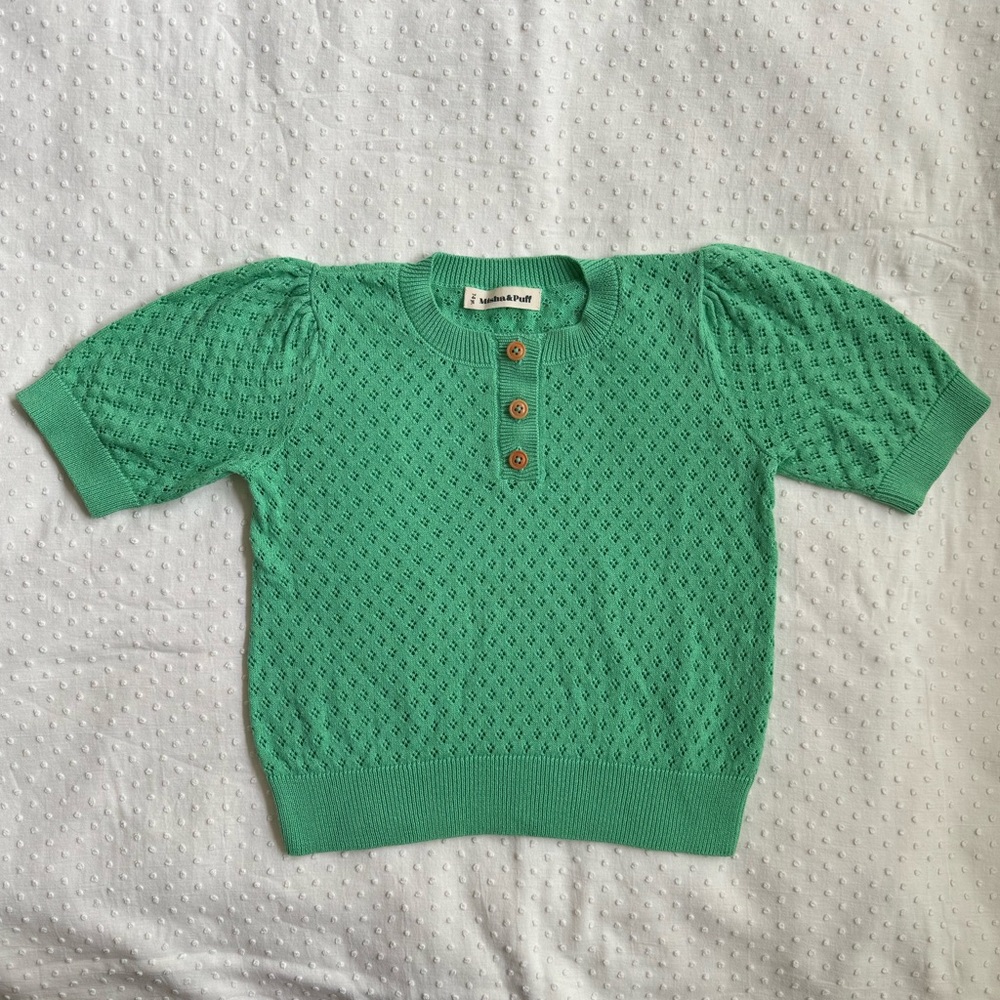 Misha and Puff pointelle sweater